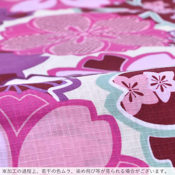 浴衣 レディース 単品 「変わり生地浴衣　白地　紫の花」 フリーサイズ yukata 【メール便不可】