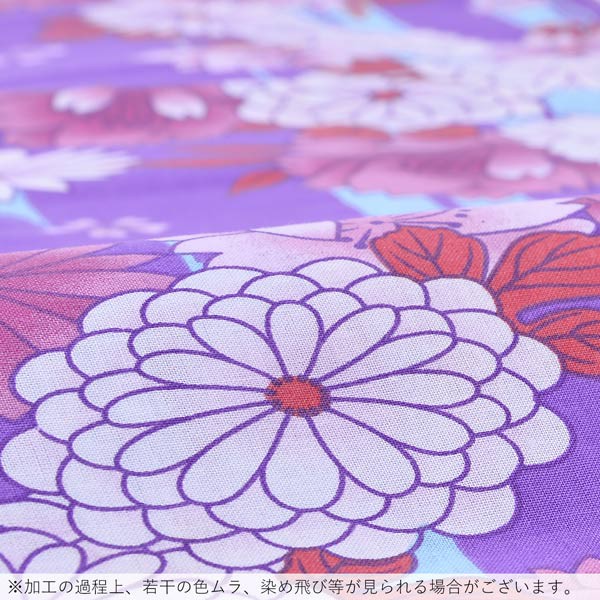 浴衣 レディース 単品 「夏ごころ浴衣　矢絣に桜と菊」 フリーサイズ yukata 【メール便不可】