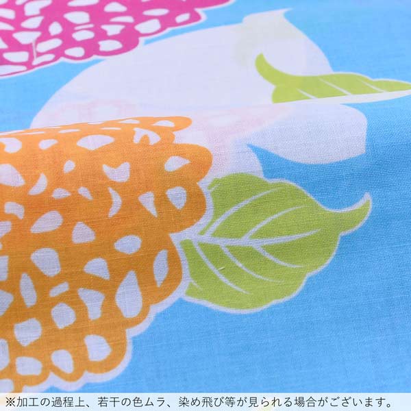 浴衣 レディース 単品 「Ma-ni　水色　丸花」 フリーサイズ yukata 【メール便不可】