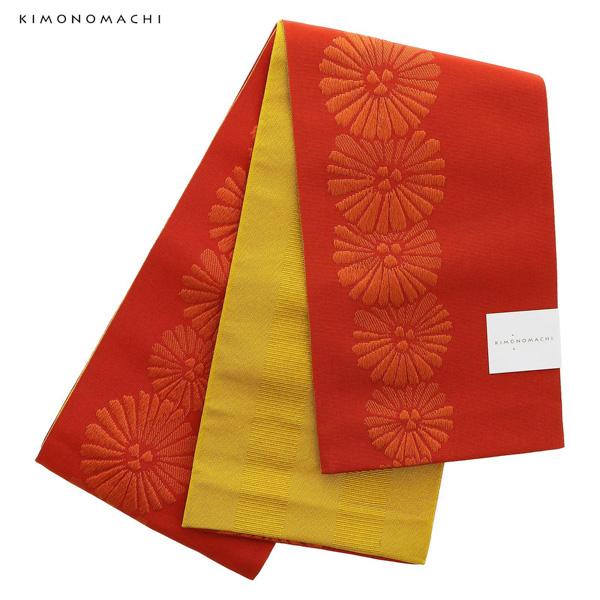 KIMONOMACHI オリジナル 浴衣 3点セット (浴衣+帯+下駄)レディース 吸水速乾 ポリエステル浴衣「藤褐色 花火菊、橙」 Fサイズ LLサイズ