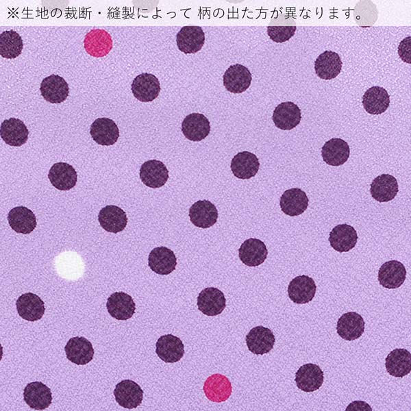 竹籠 巾着単品 「藤色　水玉」 浴衣巾着 巾着バッグ きんちゃく 夏祭り、花火大会に 【メール便不可】