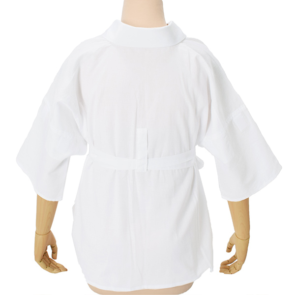 半襦袢 白 洗える半襦袢 ファスナー式 替え衿付き 襦袢 S/M/L き楽っく きらっく うそつき襦袢 ※替え袖は別売です※ カジュアルにも礼装にも ブランド：襟の衿秀 日本製 【メール便不可】