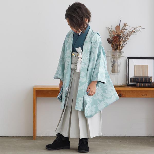 七五三 着物 男の子 3歳〜5歳 ブランド羽織袴セット petite liberte プチリベルテ 「唐草ブルー、シャドーブルー、アイスグレー」 小柄な五歳 大きな三歳向け 対応身長105cm〜115cm前後 着物セット 男児用 3才〜5才 着物セット 子供着物 五才のお祝い着 3歳〜5歳向け【送料無料】 【メール便不可】