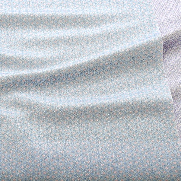 七五三 女の子 帯揚げ 単品 「KAGURA 薄青×薄紫」 ちりめん 7歳 女児 七五三小物 おびあげ 和装 着物 【メール便不可】