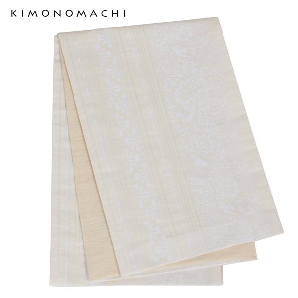 京袋帯 単品 数量限定 KIMONOMACHI オリジナル 「献上鳥更紗」 ポリエステル 名古屋帯 普段着着物用 京都きもの町オリジナル 【メール便不可】