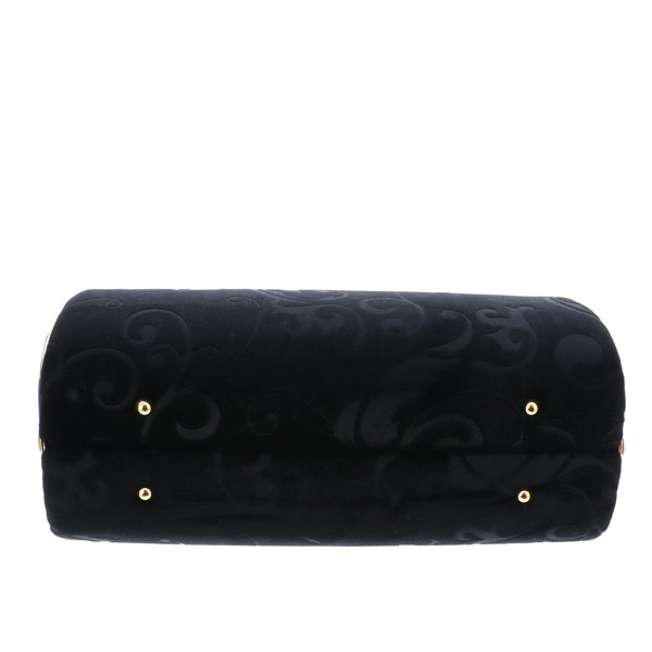 振袖草履バッグセット 「黒×ゴールド 唐草模様」 Fサイズ 振袖草履バッグ 振袖バッグ 振袖草履 【メール便不可】