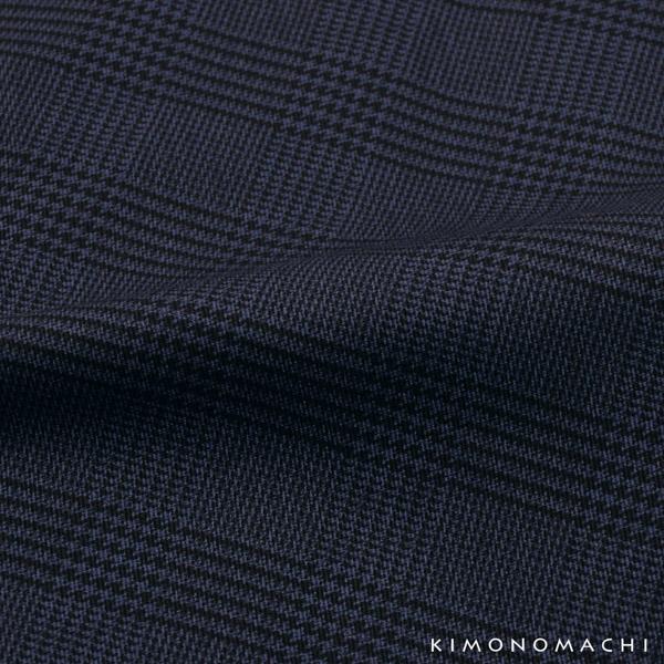洗える着物 木綿着物 単品 「グレンチェック グレー・ネイビー 全2柄」 日本製 お仕立て上がり KIMONOMACHI オリジナル レディース 単衣着物 コットン プレタ着物 木綿着物単品 ＜R＞【メール便不可】