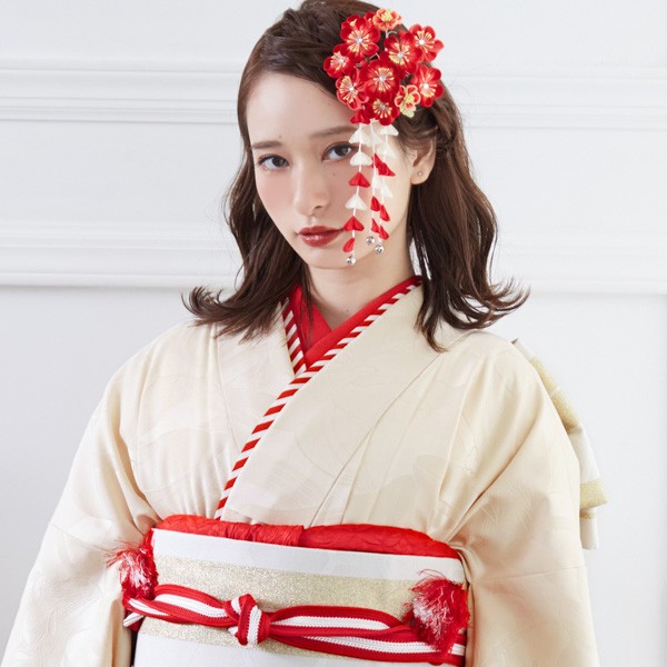 黄色×白 重ね襟 伊達襟 ハンドメイド （白×黄色 重ね襟 伊達襟