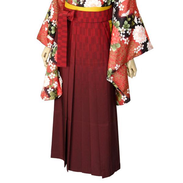 【Prices down3】【中古品】袴 単品 「エンジ×矢絣 2L」 卒業式 袴 レディース 行燈袴 女性用袴単品 貸衣装処分 レンタル処分品 【メール便不可】ss2512hkm30 Prices down3】【中古品】袴 単品 「エンジ×矢絣 2L」 卒業式 袴