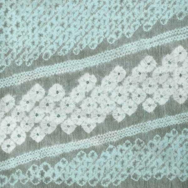 お仕立て上がり絞り浴衣単品「台形 グレー水色」有松絞り 女性浴衣単品 レディース浴衣単品 綿 お仕立て上がり浴衣 yukata【メール便不可】