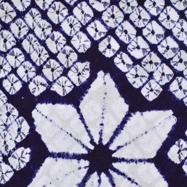 お仕立て上がり絞り浴衣単品 「飛び麻 紺」 有松絞り 女性浴衣単品 レディース浴衣単品 綿 お仕立て上がり浴衣 yukata 【メール便不可】