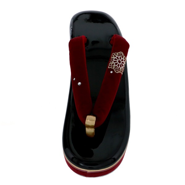 振袖 草履 成人式 レディース 振袖用草履 「百華レース刺繍 赤」 Fサイズ(M〜Lサイズ相当) 振袖草履 刺繍草履 振袖草履 フリーサイズ 【メール便不可】