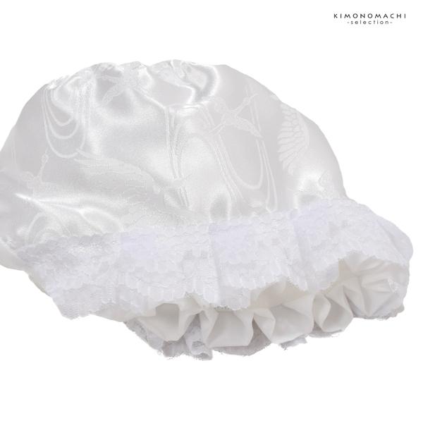 お宮参り用 帽子 単品 「ホワイト、ピンク」 無ホルマリン加工 フード 宮参り小物 日本製 男の子 女の子 男児 女児 御祝 出産祝い お宮詣り 祈願 お祈り お食い初め 子供 キッズ 赤ちゃん ベビー 一つ身 初着 お初着 御祝着 産着 【メール便不可】