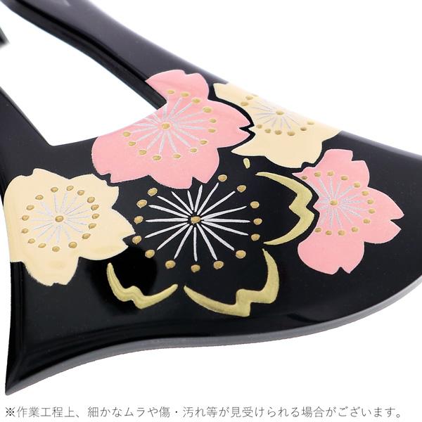 銀杏型 かんざし「黒色　桜」簪 和装 着物髪飾り 和服 留袖 訪問着 色無地 結婚式 フォーマル 礼装 和装髪飾り【メール便不可】
