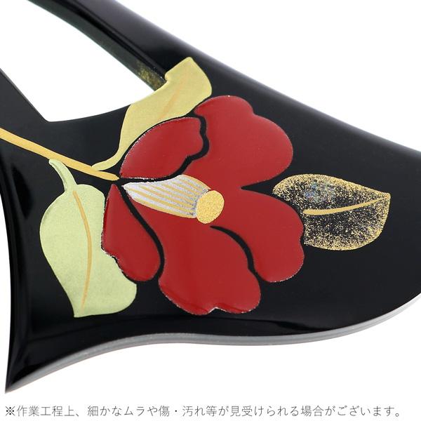 銀杏型 かんざし「黒色　椿」簪 和装 着物髪飾り 和服 留袖 訪問着 色無地 結婚式 フォーマル 礼装 和装髪飾り【メール便不可】