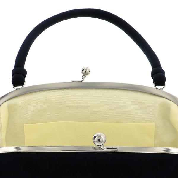 振袖 バッグ 成人式 レディース 振袖用バッグ 「菊刺繍　ダークネイビー」 振袖バッグ 刺繍バッグ 【メール便不可】