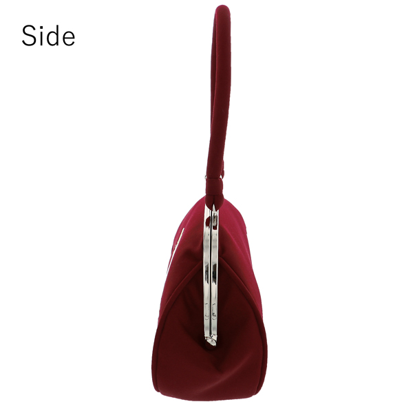 振袖 バッグ 成人式 レディース 振袖用バッグ 「菊刺繍　ワインレッド」 振袖バッグ 刺繍バッグ 【メール便不可】