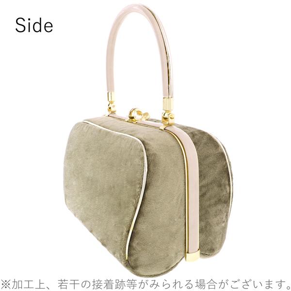 振袖草履バッグセット ベルベット  「ブロンズ」 Fサイズ(M〜Lサイズ相当) 振袖草履バッグ 振袖バッグ 振袖草履 成人式【メール便不可】