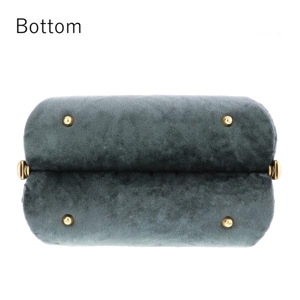 振袖草履バッグセット ベルベット  「スモークグリーン」 Fサイズ(M〜Lサイズ相当) 振袖草履バッグ 振袖バッグ 振袖草履 成人式【メール便不可】