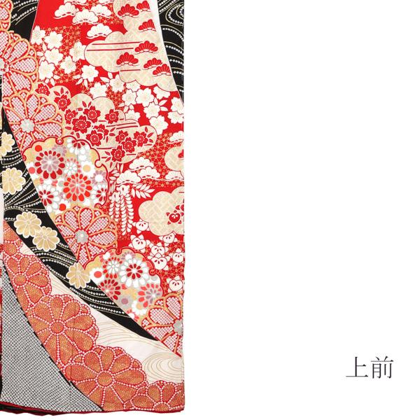 未仕立て 振袖 単品「象牙色地 熨斗取りに菊」日本製 仮絵羽 振り袖 正絹 着物 レディース 成人式 結婚式 結納 パーティー 晴れ着【メール便不可】