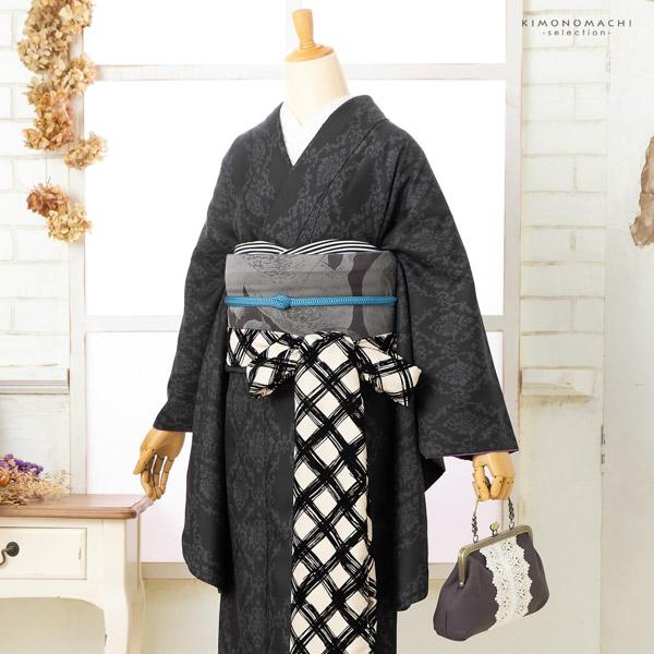 レース がま口バッグ「チャコールグレー」バッグ アンティーク調 カジュアル パーティー お洒落 普段使い 成人式 振袖 着物 和装 和服 卒業式 謝恩会 袴 洋服 和装バッグ カバン かばん 鞄【メール便不可】