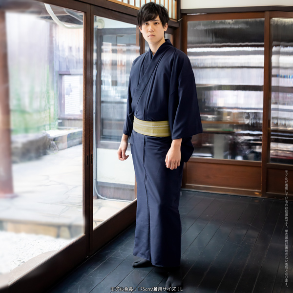 着物 男性 洗える着物 メンズ着物 単衣 フルセット 「単衣着物 シラチャ・ダークブラウン　全5色」 男着物 着物7点セット 単衣着物 ポリエステル着物 サイズ S M L LL 3L 男性着物 お仕立て上がり ひとえ プレタ着物 男着物セット mens kimono hitoe