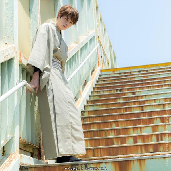 着物 男性 洗える着物 メンズ着物 単衣 フルセット 「単衣着物 シラチャ・ダークブラウン　全5色」 男着物 着物7点セット 単衣着物 ポリエステル着物 サイズ S M L LL 3L 男性着物 お仕立て上がり ひとえ プレタ着物 男着物セット mens kimono hitoe