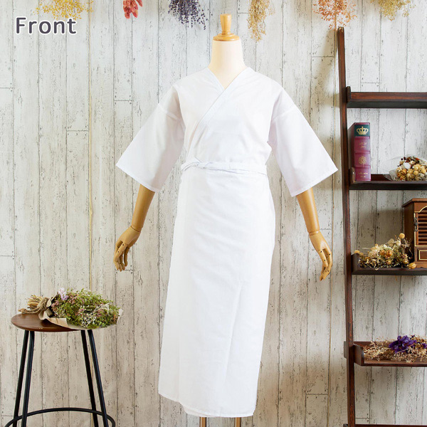 【2点以上購入／代金引換／日時指定／ラッピングはこちら】肌着 着物スリップ 裾除け付き肌襦袢 衣紋抜き付き 着崩れ防止 お手入れ簡単 おうちで洗える 春・夏・秋・冬用 オールシーズン【送料別】【メール便不可】