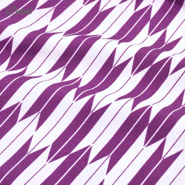 袴セット ジュニア 小学生 女の子「矢羽 紫×白+緑」 卒業式 子供用 133〜159cm (着物+袴+二尺袖用襦袢+袴下帯) 3S・SS/2S・S・Mサイズ 女の子袴セット 大人の小さいサイズ 矢羽根 矢絣【メール便不可】