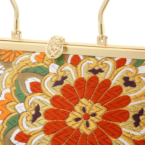 振袖 草履バッグセット ブランド 世美庵「黒地 唐華に菊」Lサイズ 日本製 振袖草履バッグ 振袖バッグ 振袖草履 成人式【メール便不可】