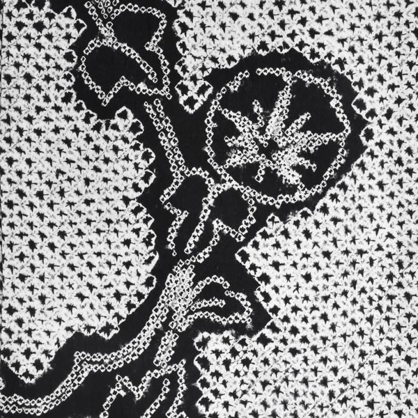 お仕立て上がり絞り浴衣単品「チャーミングあさがお　黒」有松絞り 女性浴衣単品 レディース浴衣単品 綿 お仕立て上がり浴衣 yukata【メール便不可】