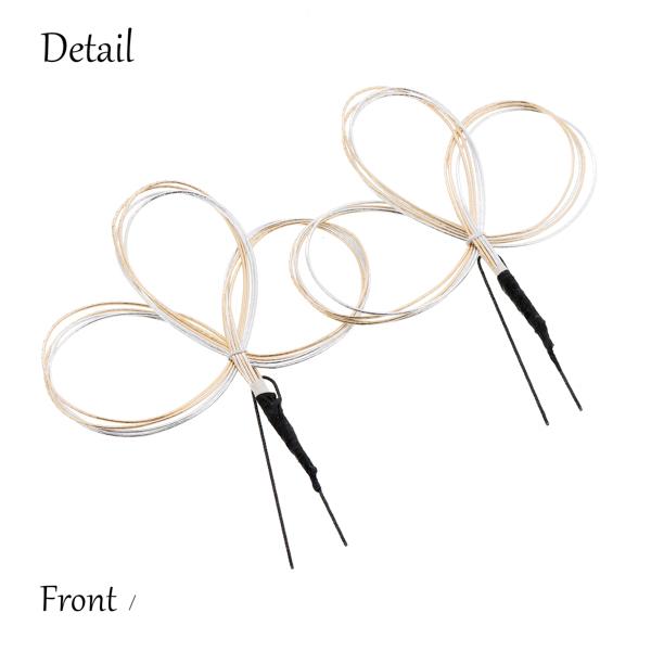 水引き 髪飾り 2点セット「水引輪飾り、三つ葉　金銀」日本製 Uピン髪飾り 成人式、卒業式に ヘアアレンジ ポイント髪飾り【メール便不可】