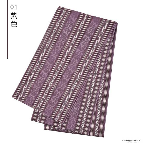 半幅帯「紗献上半幅帯 全5色」日本製 ポリエステル帯 細帯 夏用 半巾帯