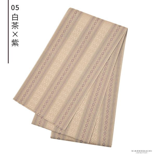 半幅帯「紗献上半幅帯 全5色」日本製 ポリエステル帯 細帯 夏用 半巾帯