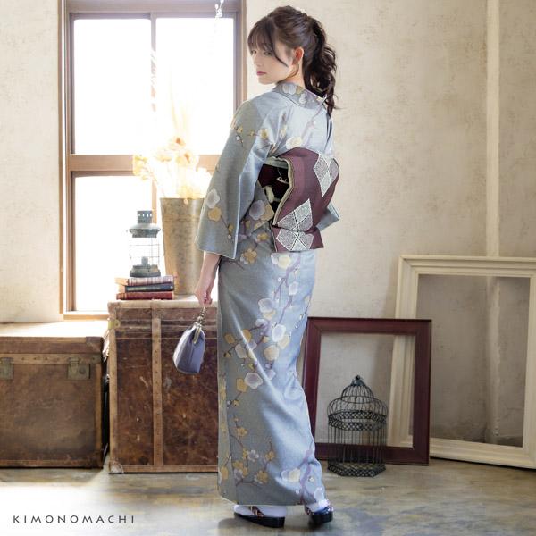 京袋帯 単品 数量限定 KIMONOMACHI オリジナル「焦茶色 スクエア