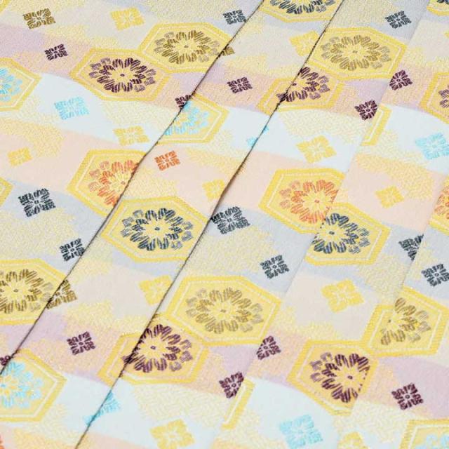 男性 袴 金襴袴 行灯袴 単品「桜鼠色系段ぼかし亀甲文」S/M/L/LL サイズ 卒業式 成人式 稽古 紳士 おとこ 着物 結婚式 メンズ【メール便不可】