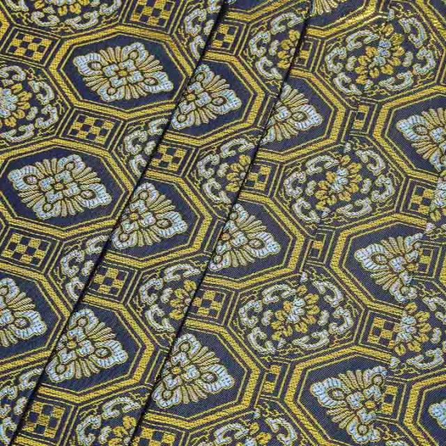 男性 袴 金襴袴 行灯袴 単品「紺地蜀江文」S/M/L/LL サイズ 卒業式 成人式 稽古 紳士 おとこ 着物 結婚式 メンズ【メール便不可】