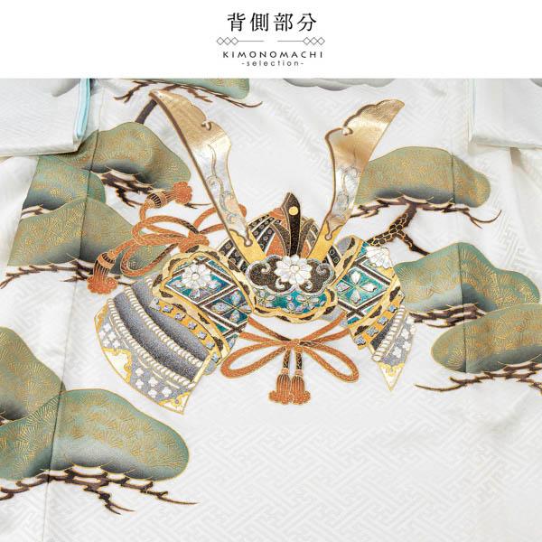 男の子のお宮参り産着 祝い着「白地、龍に宝珠」正絹 熨斗目 のしめ 一つ身 一ツ身 初着 お初着 御祝着 着物 七五三 お宮詣り 祈願 お祈り 子供 キッズ 赤ちゃん ベビー 男児【メール便不可】