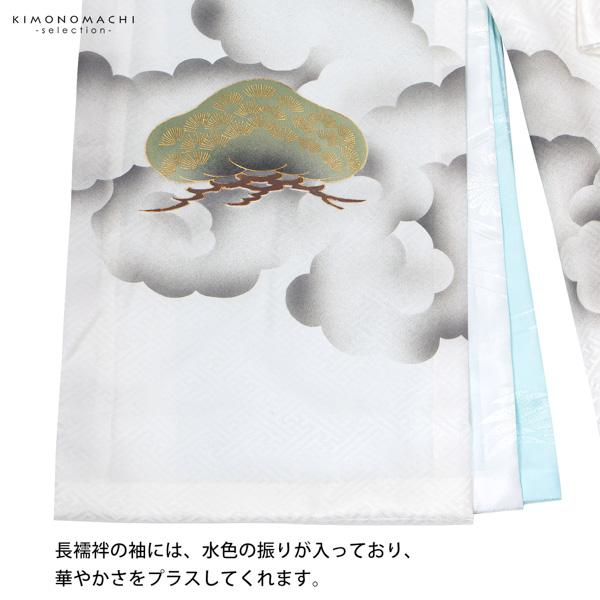 男の子のお宮参り産着 祝い着「白地、龍に宝珠」正絹 熨斗目 のしめ 一つ身 一ツ身 初着 お初着 御祝着 着物 七五三 お宮詣り 祈願 お祈り 子供 キッズ 赤ちゃん ベビー 男児【メール便不可】