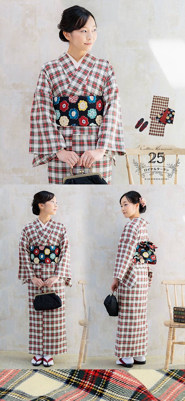 木綿着物 半幅帯 16点フルセット 木綿着物 単衣 洗える着物 日本製 kimonomachiオリジナル お仕立て上がり レディース 女性 普段着 カジュアル S M L TL LL(2L)