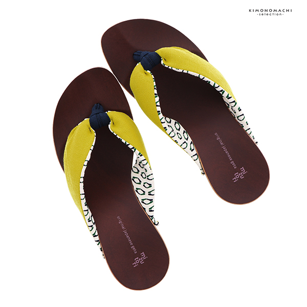 mizutori 下駄 レディース「hitete ライムイエロー/ハンドクラップ・紺 KCL-20」みずとり 水鳥 女性下駄単品 日本製 足が痛くなりにくい 履き心地の良い下駄 女下駄 女性 浴衣・夏着物に 浴衣下駄【メール便不可】