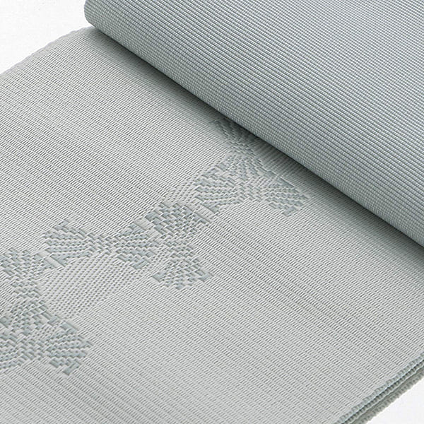 角帯 長尺 男性用角帯単品「鼠色 束ね熨斗」日本製 4.4m ポリエステル 小袋帯 大きいサイズ メンズ 男性用 紳士帯 浴衣帯 KIMONOMACHI 京都きもの町オリジナル 【メール便不可】