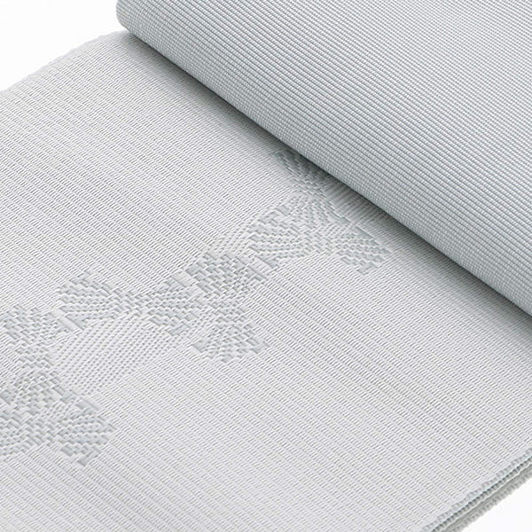 角帯 長尺 男性用角帯単品「白鼠色 束ね熨斗」日本製 4.4m ポリエステル 小袋帯 大きいサイズ メンズ 男性用 紳士帯 浴衣帯 KIMONOMACHI 京都きもの町オリジナル 【メール便不可】