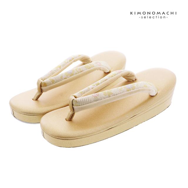 礼装 草履 バッグ セット レディース 礼装用草履バッグセット 紗織「ゴールド　手綱の花紋」M/Lサイズ 日本製 礼装草履バッグ 礼装バッグ 礼装草履【メール便不可】