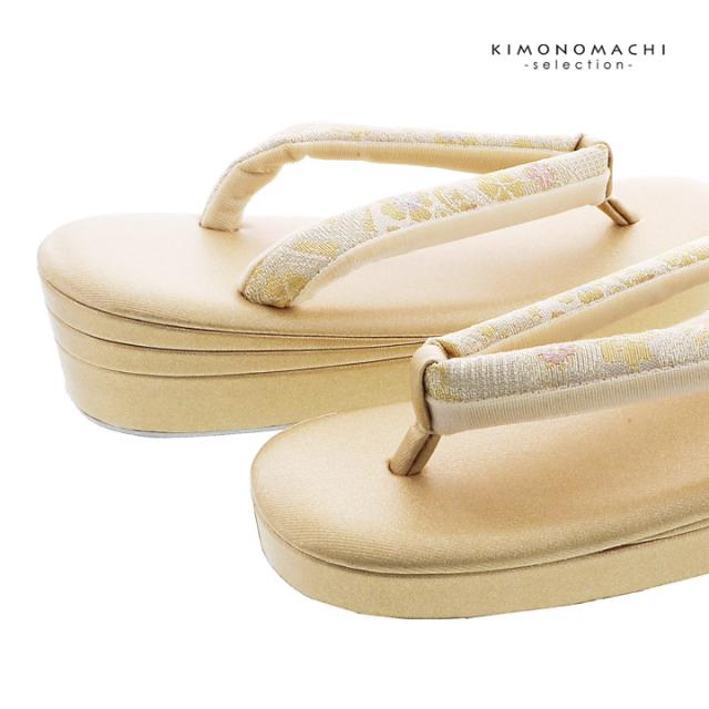 礼装 草履 バッグ セット レディース 礼装用草履バッグセット 紗織「ゴールド　手綱の花紋」M/Lサイズ 日本製 礼装草履バッグ 礼装バッグ 礼装草履【メール便不可】