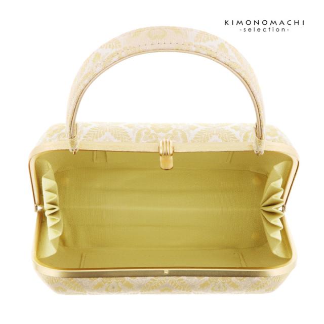 礼装 草履 バッグ セット レディース 礼装用草履バッグセット 紗織「シルバー×ゴールド　羊歯菱に花紋」M/Lサイズ 日本製 礼装草履バッグ 礼装バッグ 礼装草履【メール便不可】
