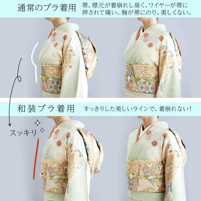 和装ブラジャー 単品 下着屋さんが作った和装ブラ「ベージュ フラワー」S/M/L/LL/3L サイズ 和装 下着 着物ブラ 和装下着 着物ブラジャー 着物 ブラ ブラジャー 補整 苦しくない レース 小さいサイズ 大きいサイズ 吸湿 速乾 補正