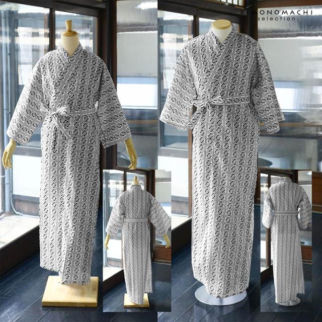 旅館浴衣 浴衣 寝巻き 2点セット(浴衣+共布帯)「子持ち角繋ぎ･変わり吉原繋ぎ･釘抜に輪繋ぎ 全3柄」S/M/L/LL サイズ 男女兼用 寝間着 寝巻 男性 女性 メンズ レディース 介護 パジャマ 温泉浴衣 入院着 ペアルック ユニセックス【メール便不可】