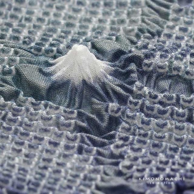 絞り浴衣反物 花しぼり「薫風 深縹×灰色」有松絞り 女性浴衣 レディース浴衣 絞り浴衣 綿浴衣 未仕立て【メール便不可】