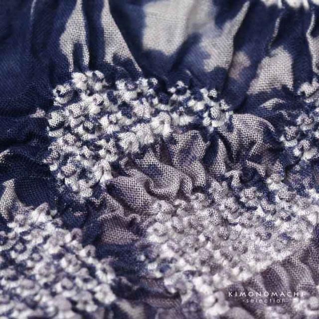 絞り浴衣反物「天竺 群青色」有松絞り 女性浴衣 レディース浴衣 絞り浴衣 綿浴衣 未仕立て【メール便不可】